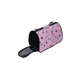 Cat Carrier Bag Small Pink Open